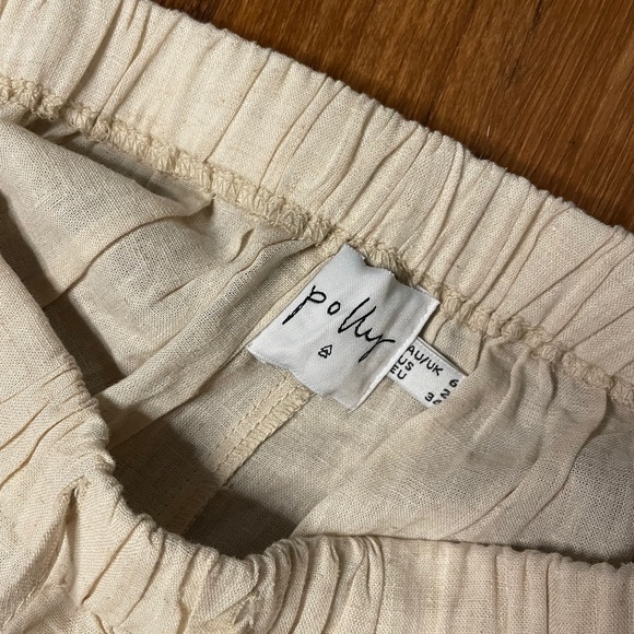 Princess polly Serafina Linen Blend Shorts Beige - Picture 4 of 4